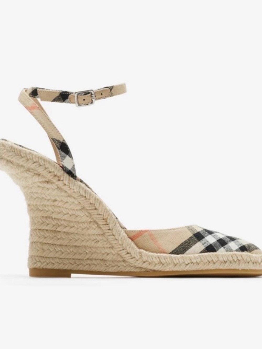 Burberry Check Mews Espadrille Pumps